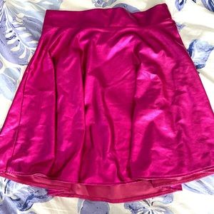 Simplicity Women's Metallic Skirt Ballet Dance Disco Pleather Holographic Skirt